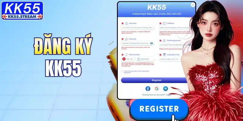 Đăng Ký KK55 – Trải Nghiệm Cá Cược Online Đỉnh Cao, Hấp Dẫn